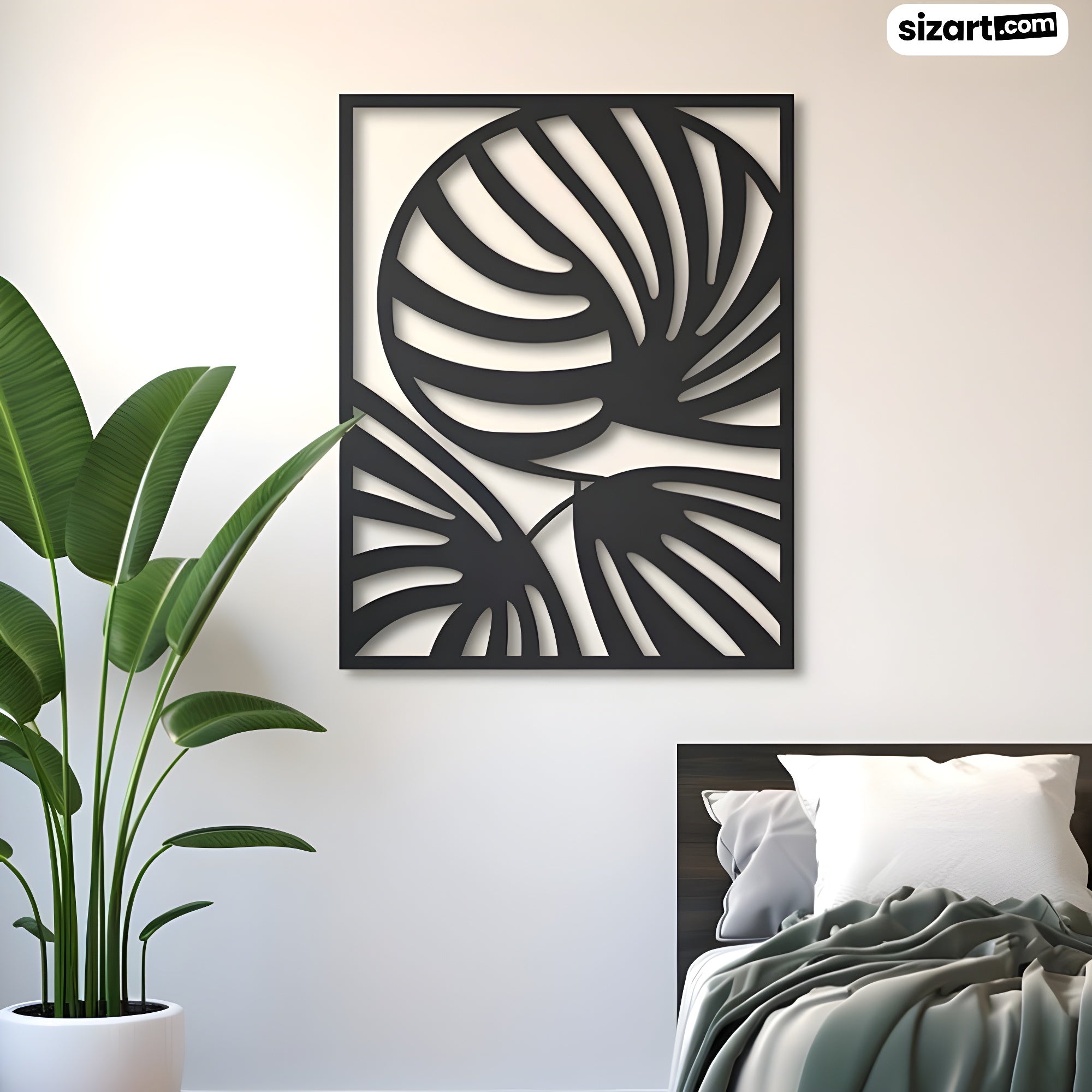 Monstera Metal Tablo