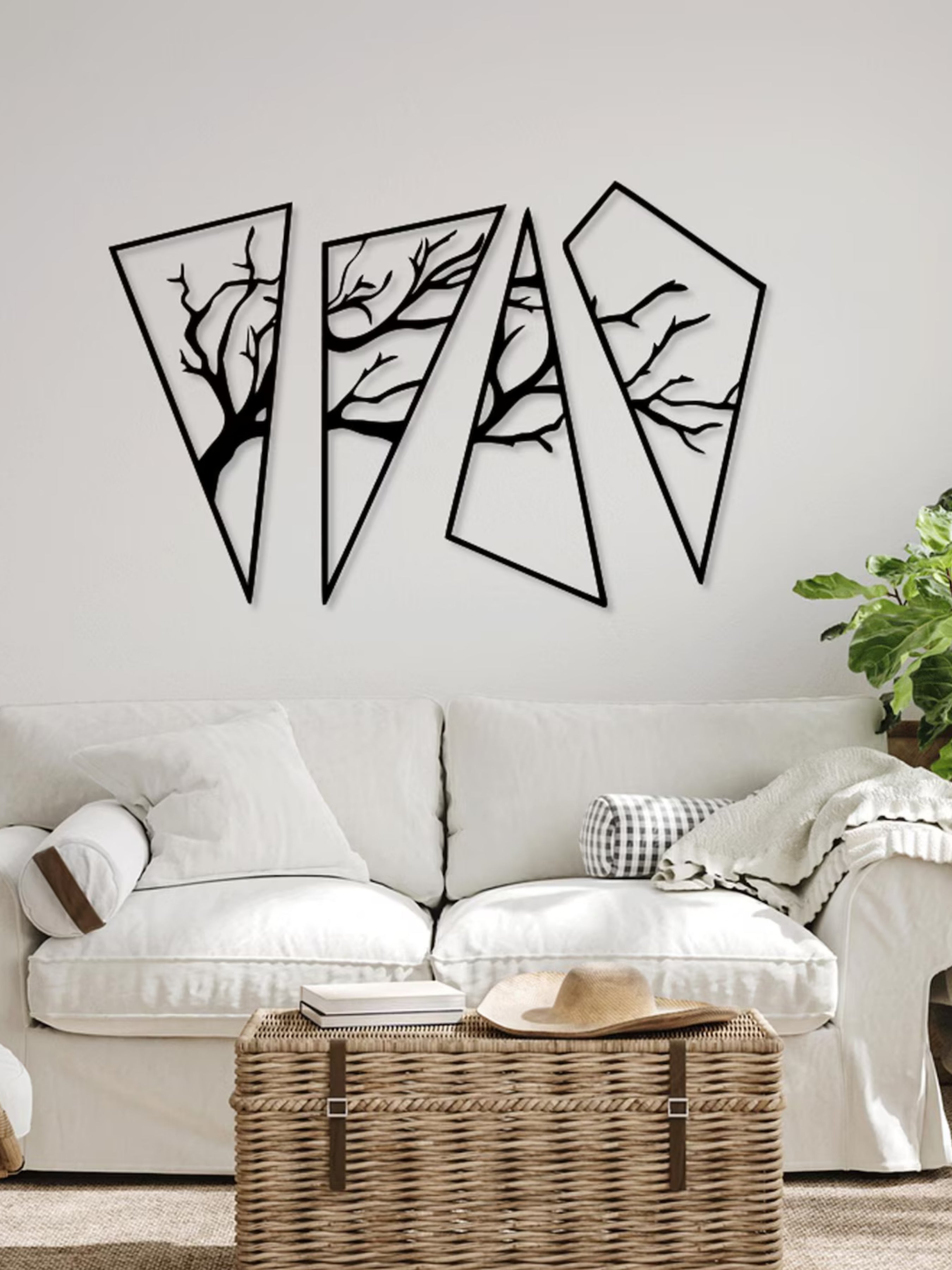 Sonbahar 3'lü Set Metal Tablo
